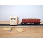 ELECTROTREN  1202, wagon tombereau chargé de ballast   RENFE   BO