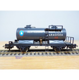 ELECTROTREN 1706, wagon citerne DESTILERIAS QUIMICAS I.N.A.  ZARAGOZA  RENFE  BO
