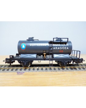 ELECTROTREN 1706, wagon citerne DESTILERIAS QUIMICAS I.N.A.  ZARAGOZA  RENFE  BO