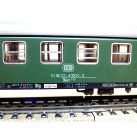 Märklin 4032 voiture grandes lignes A4ümg à feux de fin de convoi 1 Kl. DB BO