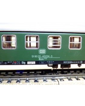 Märklin 4032 voiture grandes lignes A4ümg à feux de fin de convoi 1 Kl. DB BO
