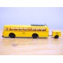 BREKINA Serie 9, autocar Büssing 6500T  et remorque   Deutsche Post Neuf   BO  1/87