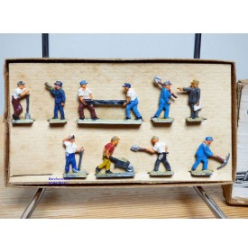 Märklin métal 404 Gc / 0203, coffret de 10 personnages ouvriers de la voie BO