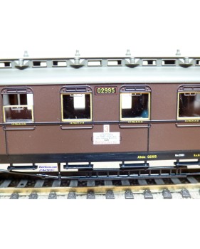 FLEISCHMANN 5883 K,  voiture ancienne à bogies  3 Kl. Nr.: 02995   KPEV  neuf   BO