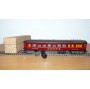 LILIPUT ancien 201 wagon plat chargé de 4 conteneurs ( cadres)  NS  BO