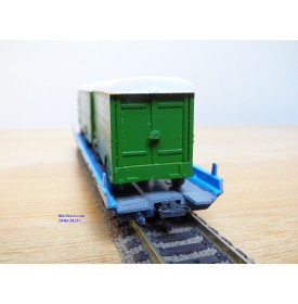 LILIPUT ( WIKING  500 a/1 ) 200 54,   wagon surbaissé Rollende Landstrasse et camion + remorque  SCHENKER  SBB  Neuf   BO