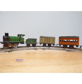 JOUET de PARIS ( J de P, JEP ) ????, rarissime coffret train mécanique GN  BO