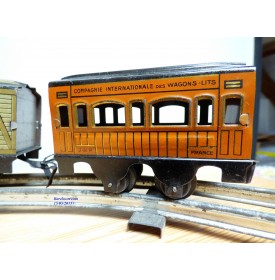 JOUET de PARIS ( J de P, JEP ) ????, rarissime coffret train mécanique GN  BO