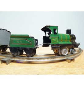 JOUET de PARIS ( J de P, JEP ) ????, rarissime coffret train mécanique GN  BO