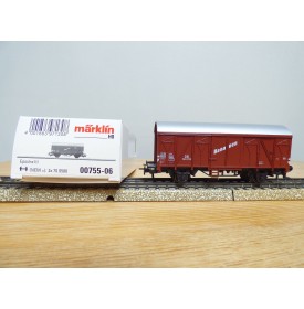 Märklin 00755-06,  wagon couvert  type Gms   DB   neuf  BO