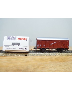 Märklin 00755-06,  wagon couvert  type Gms   DB   neuf  BO