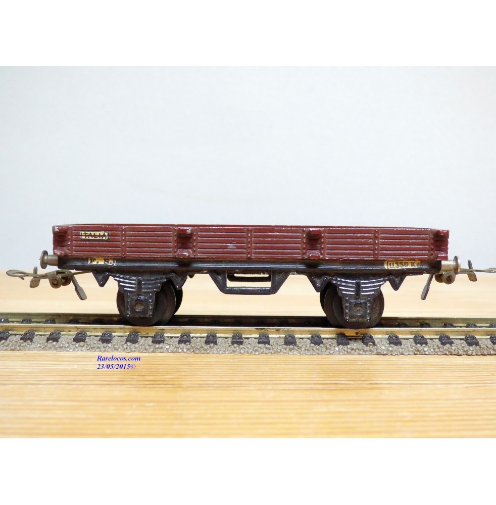CONTI  ???, wagon plat à 2 essieux  FS