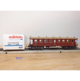 Märklin 4211, voiture  grandes lignes ancienne 3 Kl. type BC4I Wü 00 K.W.St.E.   neuf  BO