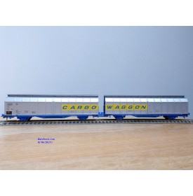 ROCO 44178, wagon à parois coulissantes type  Habbillns  DSB Neuf BO