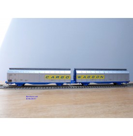 ROCO 44178, wagon à parois coulissantes type  Habbillns  DSB Neuf BO