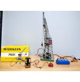 Märklin 7051.1 ( 451 G ), grue électromagnétique  avec projecteur  DB BO