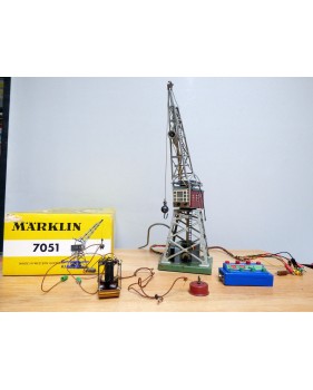 Märklin 7051.1 ( 451 G ), grue électromagnétique  avec projecteur  DB BO