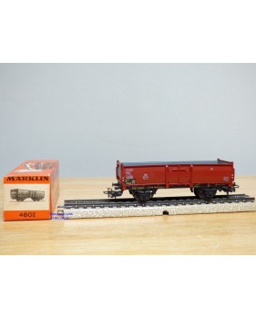 Märklin ancien  4602.2, wagon tombereau type Omm52  DB  BO
