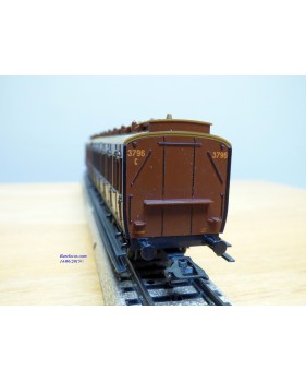 Märklin 4208, couplage de 2 voitures 3 Kl. type C3  KPEV   neuf  BO