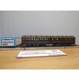 Märklin 4032 voiture grandes lignes A4ümg à feux de fin de convoi 1 Kl. DB BO