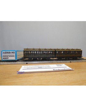 Märklin 4032 voiture grandes lignes A4ümg à feux de fin de convoi 1 Kl. DB BO