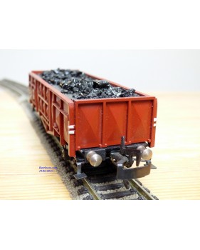 FLEISCHMANN 1455 K,  wagon tombereau type Omms 29 chargé de charbon   DB  neuf  BO