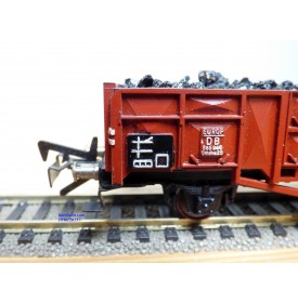 FLEISCHMANN 1455 K,  wagon tombereau type Omms 29 chargé de charbon   DB  neuf  BO