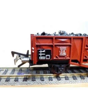 FLEISCHMANN 1455 K,  wagon tombereau type Omms 29 chargé de charbon   DB  neuf  BO