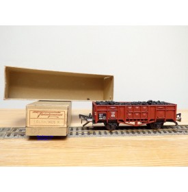 FLEISCHMANN 1455 K,  wagon tombereau type Omms 29 chargé de charbon   DB  neuf  BO