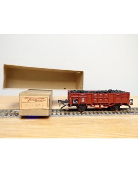 FLEISCHMANN 1455 K,  wagon tombereau type Omms 29 chargé de charbon   DB  neuf  BO