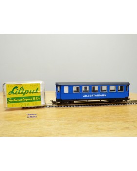 LILIPUT  HOe  716,  voiture bleue  2 Kl. Zillertalbahn ÖBB   neuf   BO    HOe