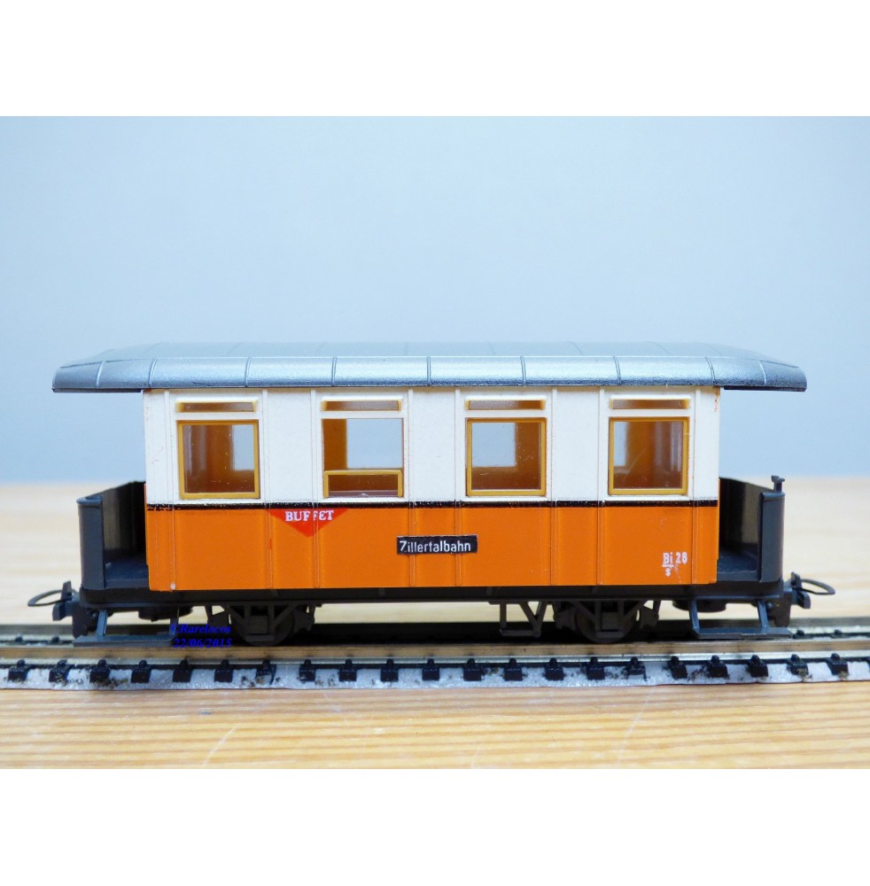 LILIPUT  HOe  719,  voiture buffet  à plate formes d'extrémité  Zillertalbahn ÖBB   neuf   BO    HOe