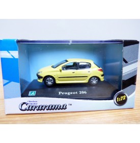 Cararama 1/72 ???, Peugeot 206 jaune paille neuve  BO