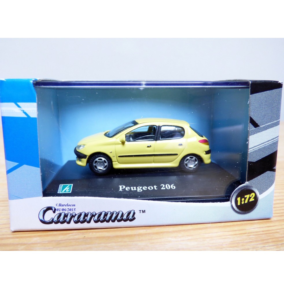 Cararama 1/72 ???, Peugeot 206 bleue neuve  BO