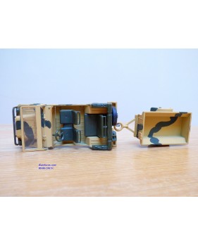 Solido 256,  Jeep ( Peugeot DKW AUTO UNION  Munga ) et remorque   Neuf   BO  