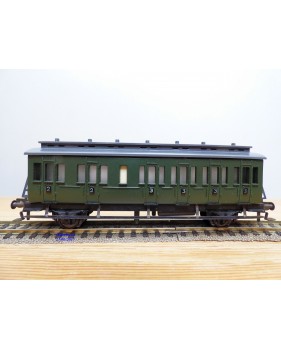 FLEISCHMANN 1406, voiture ancienne à portières latérales à 2 essieux  2 Kl.   DB  BO
