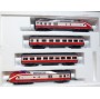 ROCO  pour Märklin 43902, Rame Intercity  (ex TEE)  série ( Br ) VT 11.5 "  Max Lierbermann "  DR  BO