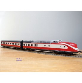 ROCO  pour Märklin 43902, Rame Intercity  (ex TEE)  série ( Br ) VT 11.5 "  Max Lierbermann "  DR  BO