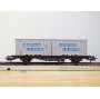 Märklin 4659, wagon porte containers type Berlin et conteneurs HAPAG LLOYD NYK LINES DB BO