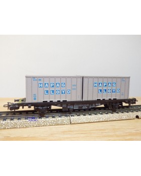 Märklin 4659, wagon porte containers type Berlin  et conteneurs HAPAG LLOYD  NYK LINES    DB   BO