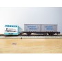 Märklin 4659, wagon porte containers type Berlin et conteneurs HAPAG LLOYD NYK LINES DB BO