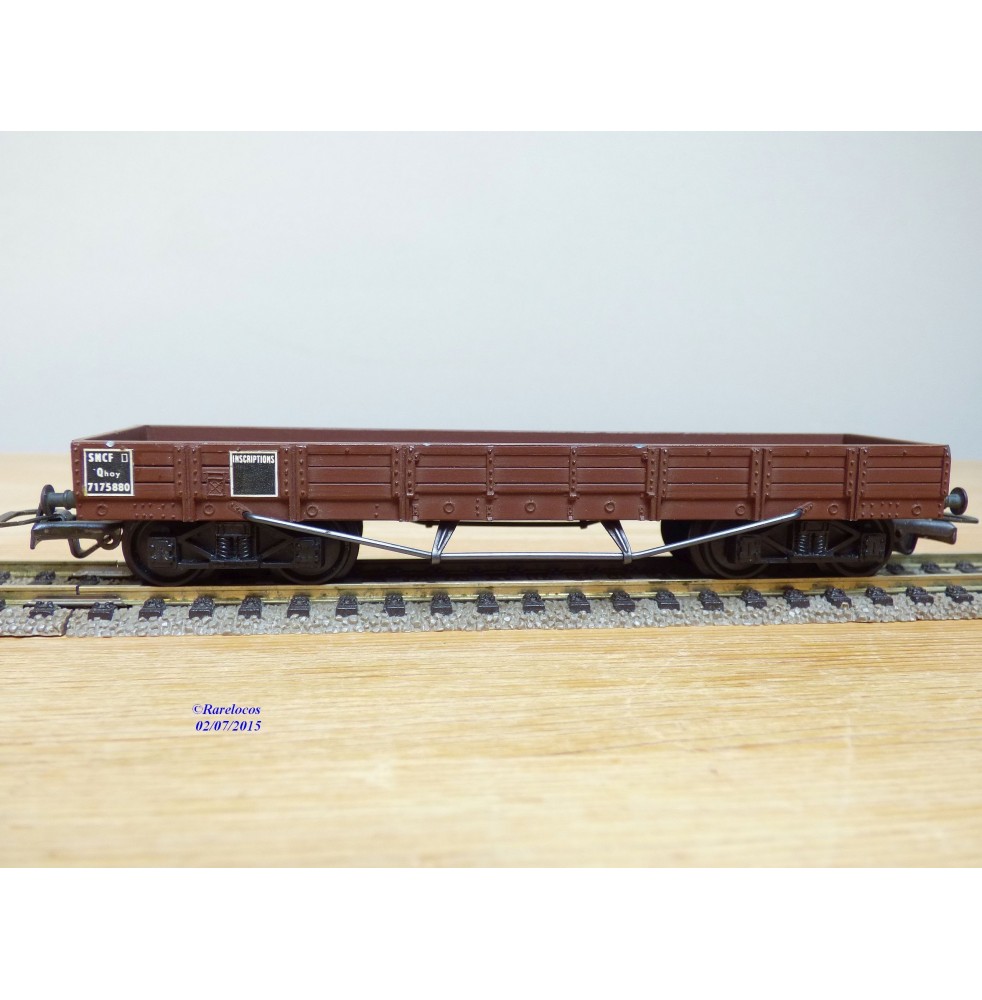SMCF ???, wagon plat TP  à 2 bogies  type Qhoy   SNCF  BO