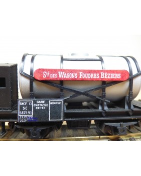 AU PULLMAN  ???, wagon bi - foudres Société des wagons foudres Béziers  SNCF  neuf   BO