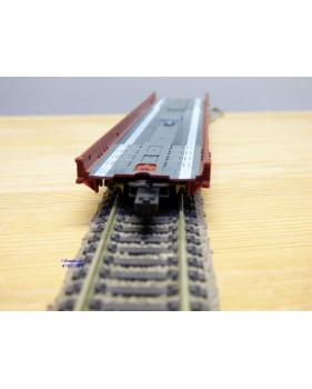 FLEISCHMANN  5271,  wagon surbaissé pour transport de camions type Saadkms.690 Rollende Landstrasse DB BO 