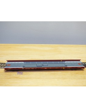 FLEISCHMANN  5271,  wagon surbaissé pour transport de camions type Saadkms.690 Rollende Landstrasse DB BO 