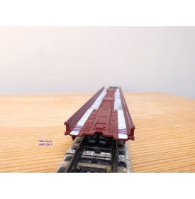 Märklin métal 4617 Wagon surbaissé EVS DB BO