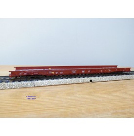Märklin métal 4617 Wagon surbaissé EVS DB BO