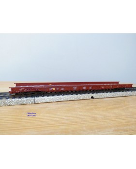 Märklin 4740, wagon plancher surbaissé pour transport de camions type Saadkms 690 DB BO