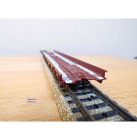 Märklin 4740, wagon plancher surbaissé pour transport de camions type Saadkms 690 DB BO