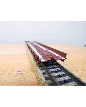Märklin métal 4617 Wagon surbaissé EVS DB BO
